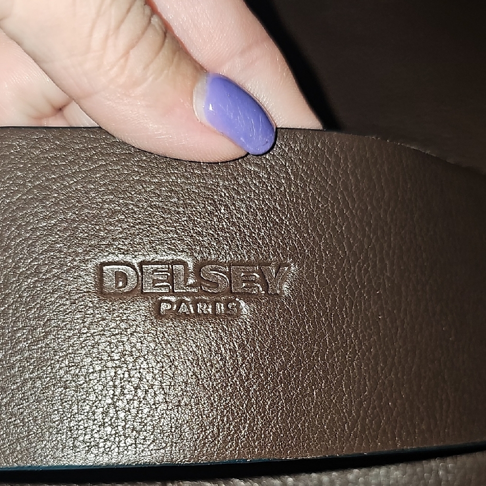 Delsey Brown Leather Structured briefcase - Picture 5 of 5